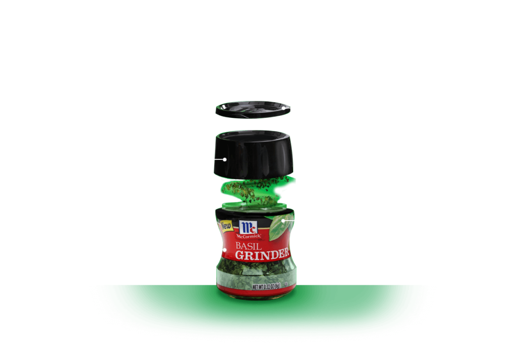 Product prototype for McCormick herb grinder Spicefire
