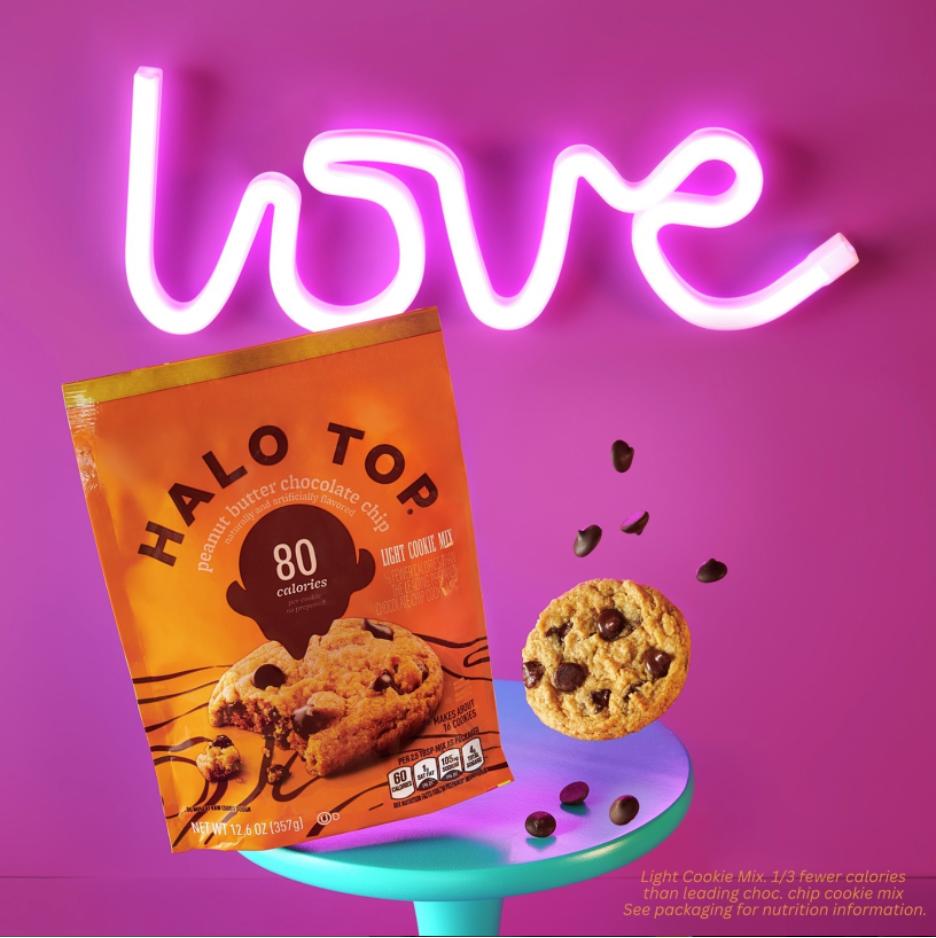 Halo Top cookie mix packaging
